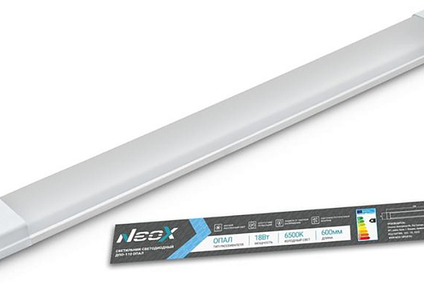 Светильник светодиод NEOX ДПО-110 ОПАЛ 18Вт 230В 6500К 600мм IP40 (1/20) (3189)