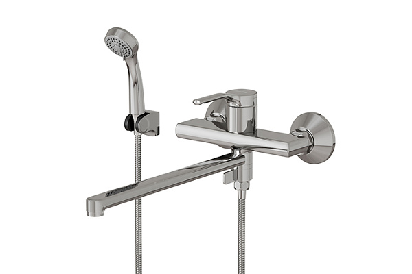 Смеситель для ванны и раковины 35k MIXLINE ML40-02 Flat (Латунь, Картридж 35мм)