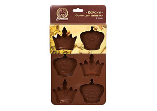 Форма силиконовая КОРОНЫ 26х17х3см, 6 ячеек MARMITON /20 (17200)