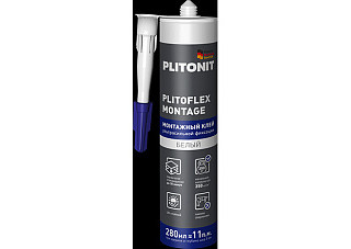 Клей монтажный PLITONIT PlitoFlex Montage 280 мл Н012244 (1/15)