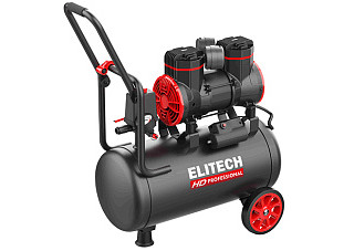 Воздушный компрессор ELITECH HD ACF 300-24S безмаслянный (24л, 300л/мин, 2 цилиндра, 8бар, 1,5кВт)