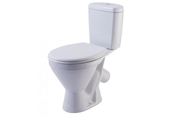 Унитаз-компакт Rosa Стандарт (белый, косой выпуск, нижняя подводка, 1 режим 4620008195490