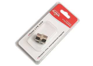 Переходник, 1/4" М -3/8" М ELITECH 0704.022400