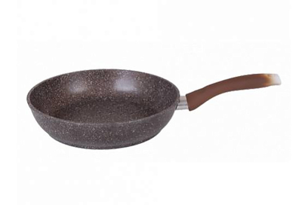 Сковорода 260/60мм.антиприг.покр.с ручкой (кофейный мрамор) г.КУКМОР арт.смк262а