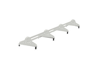 Снегодержатель для металлочерепицы УСИЛЕННЫЙ 4 опоры L-3.0м RAL-9003 (БЕЛЫЙ)