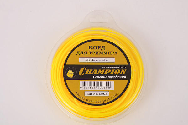 Леска CHAMPION звезда 2,4мм х 40м (С5028)