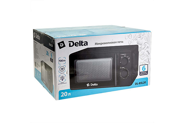 Микроволновая печь DELTA DL-85L20 черный: 700 Вт,20л