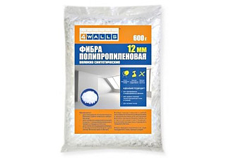 ФИБРА ПОЛИПРОПИЛЕНОВАЯ, размер 12мм. 600гр./12шт 4WALLS FBV002V