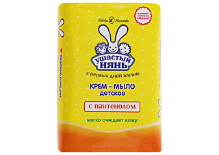 Крем-мыло УШАСТЫЙ НЯНЬ с пантенолом 90гр/72 (372)