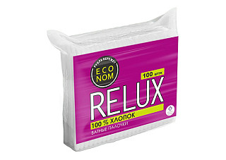 Ватные палочки RELUX пакет 100шт (800)