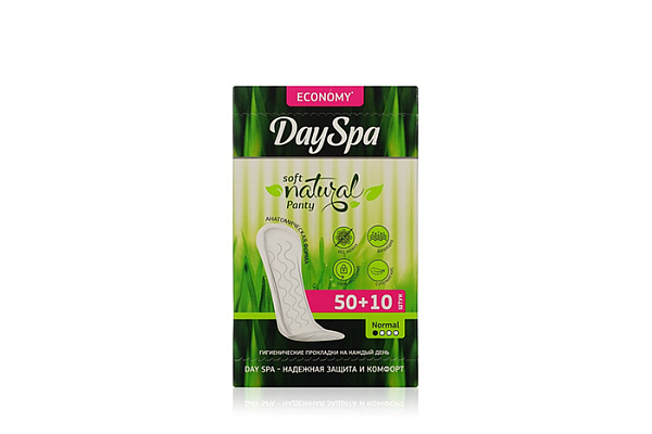 Прокладки ежедневные DAY SPA classic soft женские гигиенические 50+10шт (342)