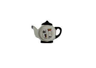 Подставка для чайных пакетиков Daniks, Cats доломит, фигурная, 12х8.4см (483841)
