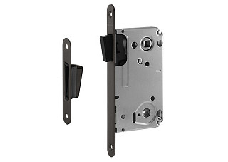 Корпус замка магн. 13М-90 мм (графит) под фикс. с отв.планкой (286)