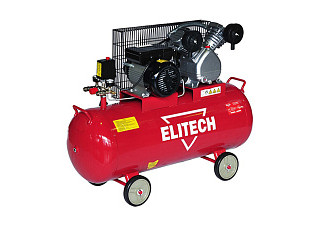 Воздушный компрессор ELITECH ременной KПР 400-100-2.2 (2.2кВт,100л,400л/мин, 8бар, 77кг, чугун)