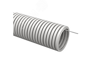 Труба гофрированная TDM ПВХ d=32мм с зондом (бухта 10м) легкая 350Н 