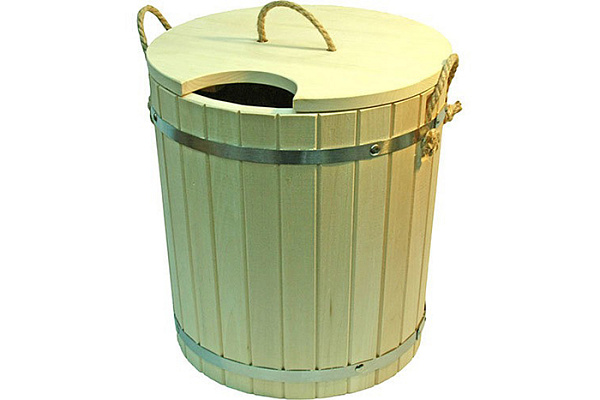 Запарник с нержавеющей вставкой 15 л Старина с крышкой