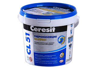 Гидроизоляционная мастика ЦЕРЕЗИТ CL51 эластичная 1,4кг (2564895)