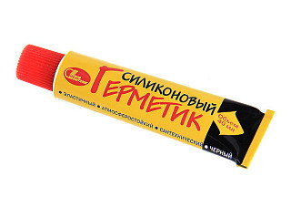 Герметик Петрохим силиконовый черный (туба) 0,40мл (784)