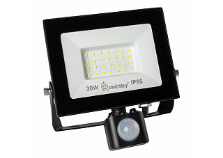 Прожектор светодиодный SMARTBUY FL с датч. движения 30Вт 6500K IP65 (SBL-EFLPIR-30-65) (121614)