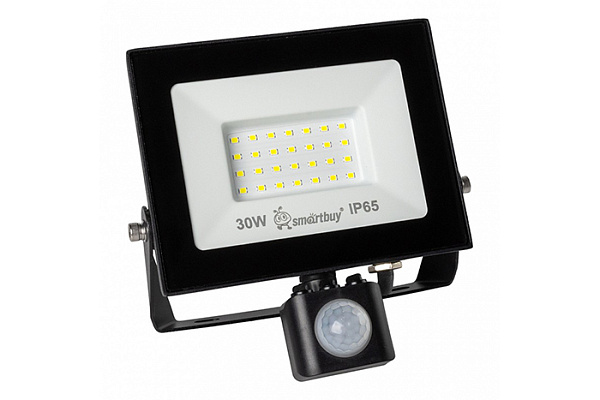 Прожектор светодиодный SMARTBUY FL с датч. движения 30Вт 6500K IP65 (SBL-EFLPIR-30-65) (121614)