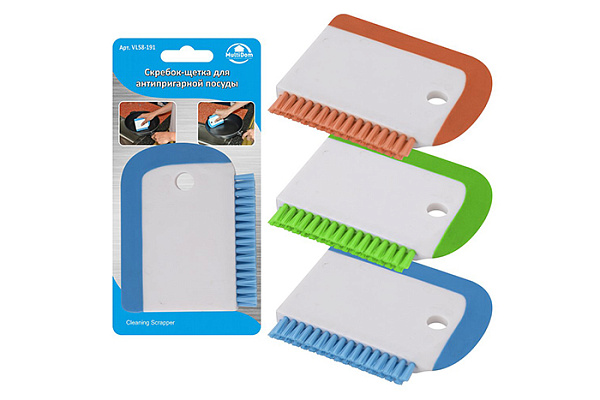 Скребок-щетка для антипригарной посуды VL58-191