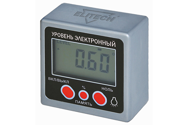 Уровень электронный ELITECH ( 57мм, 4х90гр, дисплей, мет.корпус, магнит) 2210.003800