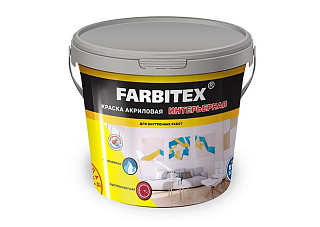 Краска ВД FARBITEX интерьерная (25,0кг)