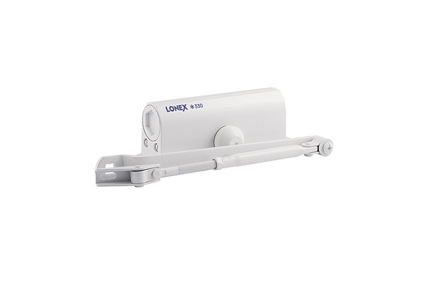 Доводчик LONEX 330 (от 50 до 120 кг) (белый) морозостойкий (339)