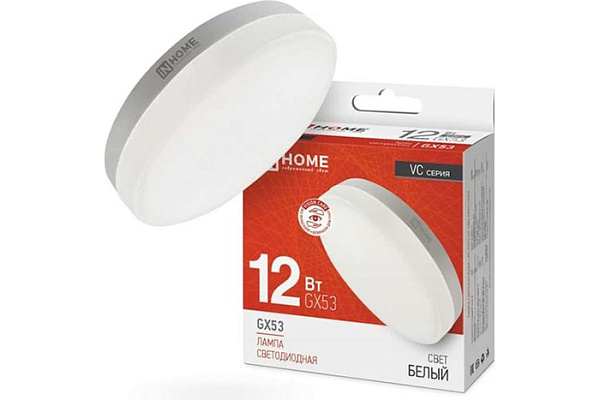Лампа светодиодная IN HOME LED-GX53SF-VC 12Вт 230В 4000K 1200Лм 10/100 (4575)