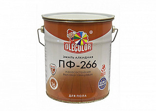 Эмаль ПФ 266 OLECOLOR красно-коричневая (5,0кг)