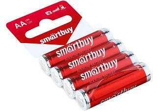 Элемент питания 06 SMARTBUY LR6/4SB с подвесом (60/720) (SBBA-2A04SB)блистер/4шт. (1737)