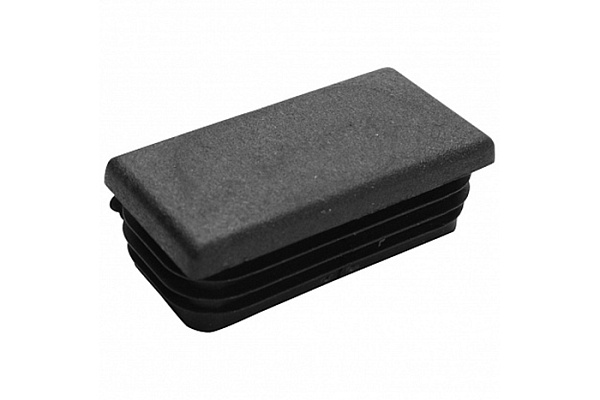 Заглушка для профильной трубы 40х80мм. 1шт. черная внутренняя 