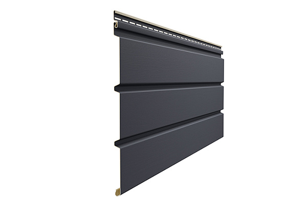 Сайдинг Docke Софит PREMIUM сплошной ГРАФИТ (3000х305мм, 0.92м²) (в упак. 16шт)