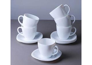 Чайный набор  12 пр WHITE-SQUARE PO-12 tea квард (6/1) Иран