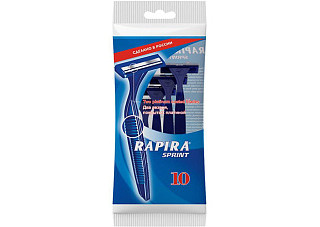 Станок бритвенный одноразовый RAPIRA Spring 2 лезвия 10шт (879/470)