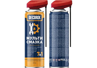 Мульти-смазка 7 в 1 многоцелевая DECORIX со smart-распылителем, 335мл