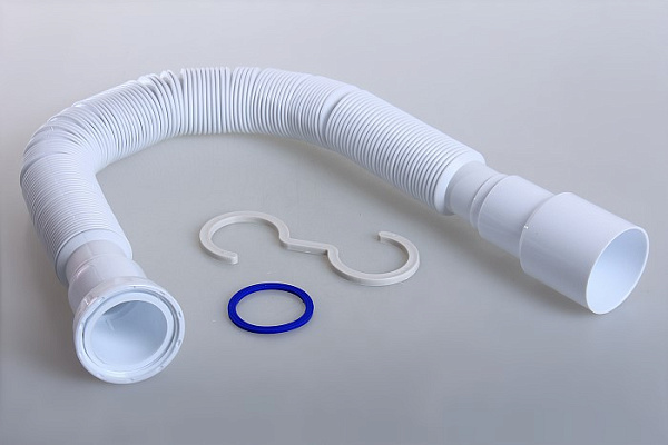 Гофра UNICORN для сифона 1500мм (Ø40) х (Ø40/50) С ГАЙКОЙ 1 1/2 D155