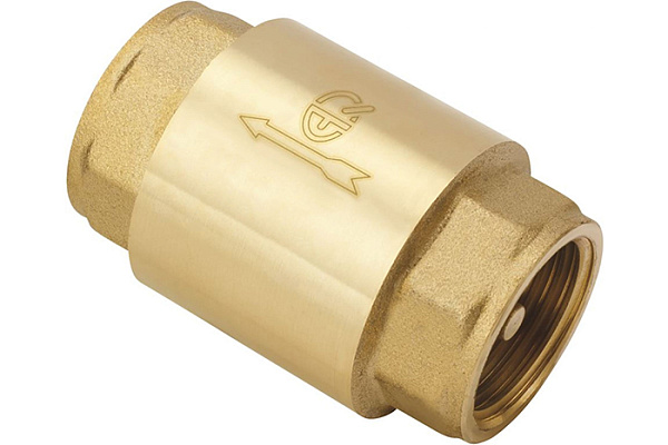 Обратный клапан с латунным сердечником ДУ25 (1) AQUALINK (2341) (100/10)