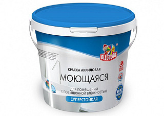 Краска ВД OLECOLOR моющаяся база А (7,0кг)