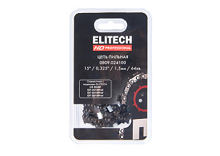 Цепь для бензопилы  15"/38см, 64хв. паз-1,3, шаг-0,325", SC ELITECH HD (0809.024100)