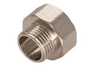 Муфта латунная LD 50 (2)-ДУ40 (1 1/2) Г/Ш переходная 