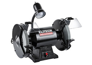 Точило ELITECH HD BG 9025L (E2013.012.00) (900Вт, 2980 об/мин, 2круга 250х25х32, 32,5кг, лампа)