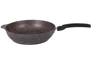 Сковорода 220/50мм.антиприг.покр.съем.руч.(кофейный мрамор) г.Кукмор арт.смк222а