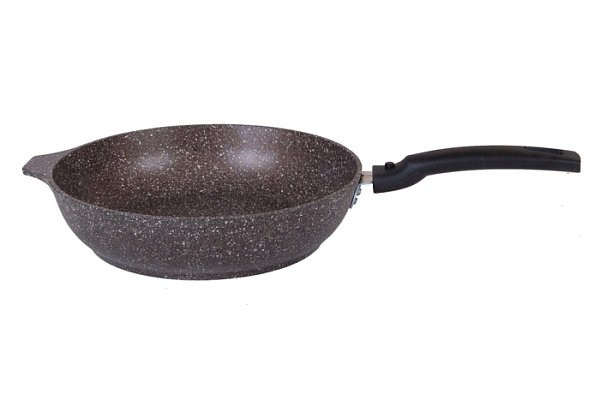 Сковорода 220/50мм.антиприг.покр.съем.руч.(кофейный мрамор) г.Кукмор арт.смк222а