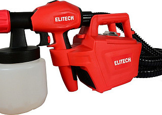 Краскопульт ELITECH КЭ 0626П (600Вт, 0.8л, 1.8\2.6мм, 800мл/мин, 60din/сек, 2.5кг) (E2208.019.00)