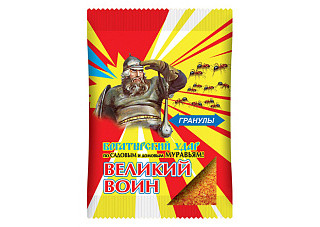Великий Воин ГРАНУЛЫ  50гр (от садовых и домовых муравьев)/100шт/