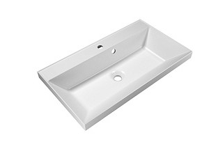 Умывальник мебельный Астория 80, литьевой мрамор, белый, 0302.960 600х450х165