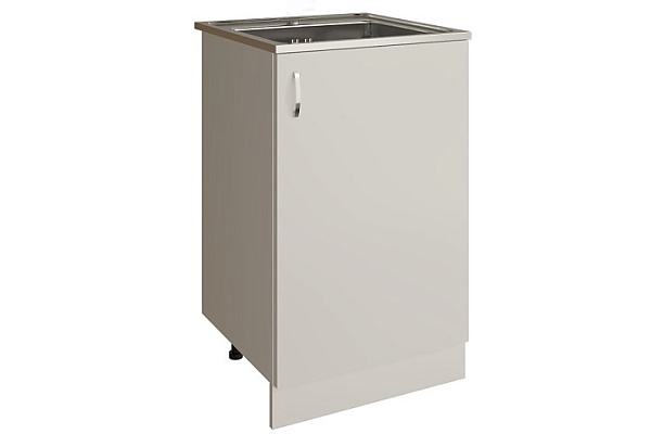 Тумба под мойку из нержавеющей стали 50 ЛДСП белая (500х820х436мм)