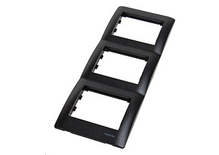 Рамка Profitec Corsa ST графит GLOSS 3СП верт (PC-пласт) (910739)