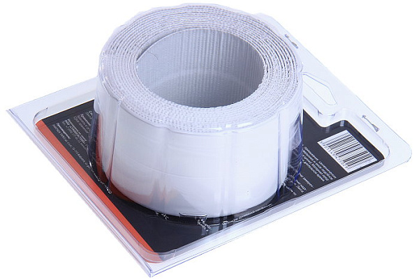 Лента-бордюр для раковин и ванн 30х30мм, белая, 3,35м (029)